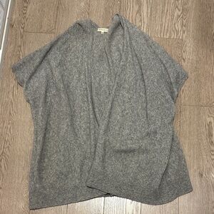 Community Gray Knit Poncho/wrap
